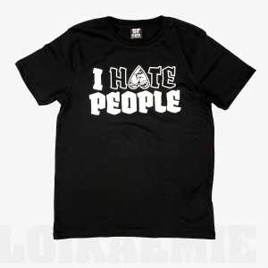 T-Shirt I HATE PEOPLE Black